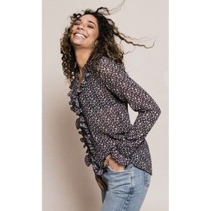 Just Female Anthropology Women’s Leah‎ Shirt Floral Size Medium